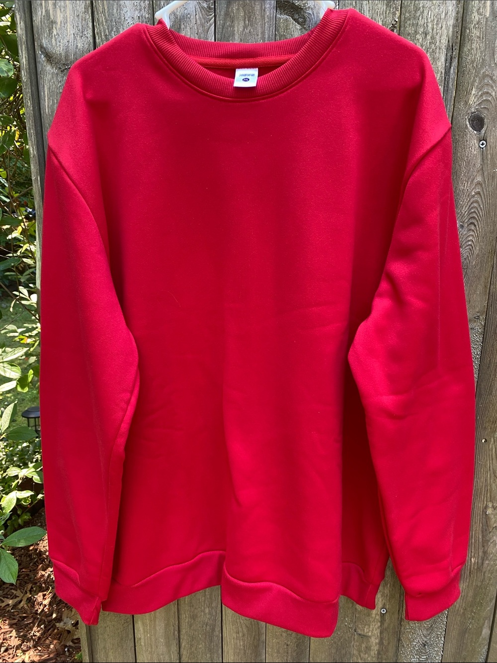 Classic Red Crewneck unisex Sweatshirt shirt size XXL
